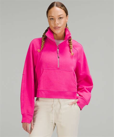 lululemon scuba cropped half zip.